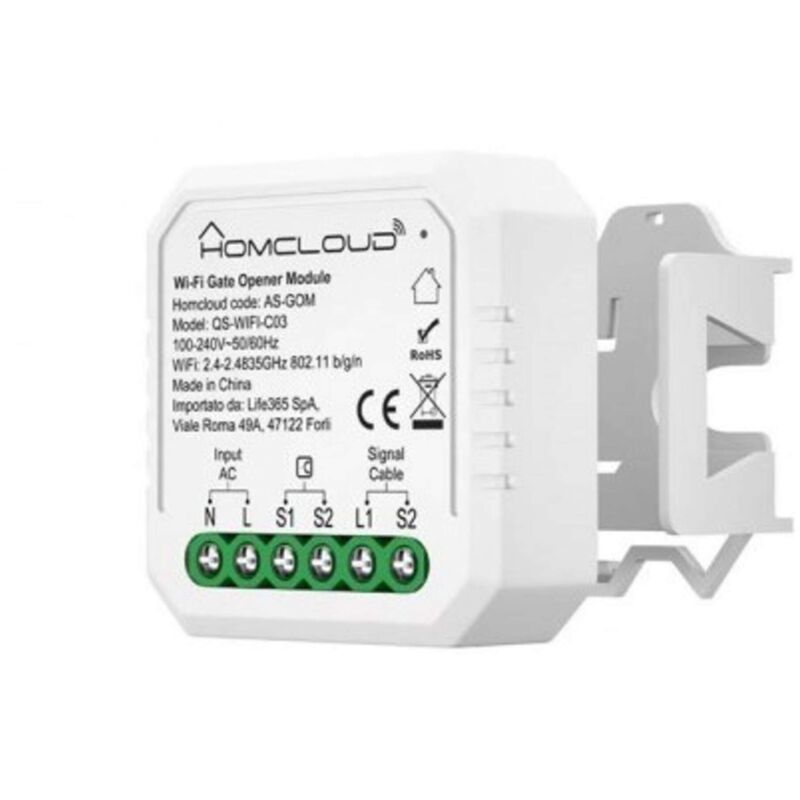 foto del prodotto modulo smart wi fi per cancelli garage ed elettroserrature 1ch as gom 