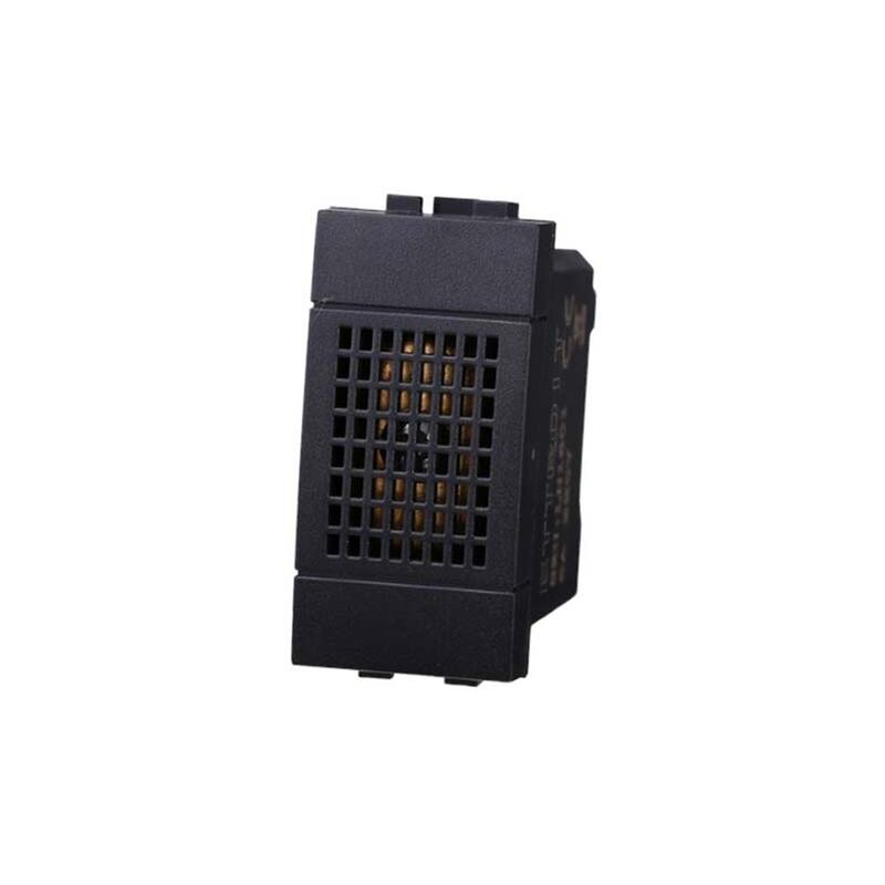 foto del prodotto modulo suoneria 1p 6a 220v nero compatibile bticino serie living ettroit