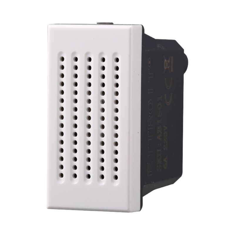 foto del prodotto modulo suoneria ronzatore 1p 6a 220v bianco compatibile bticino serie axolute ettroit