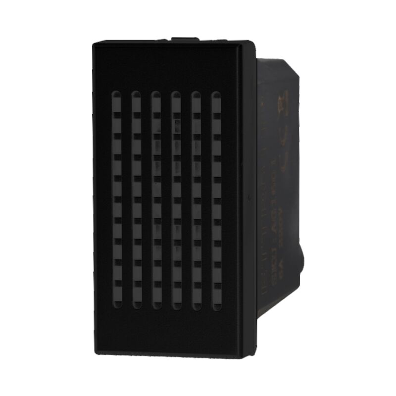 foto del prodotto modulo suoneria, serie moon, nero, 6a, compatibile con serie bticino axolute ettroit an1601