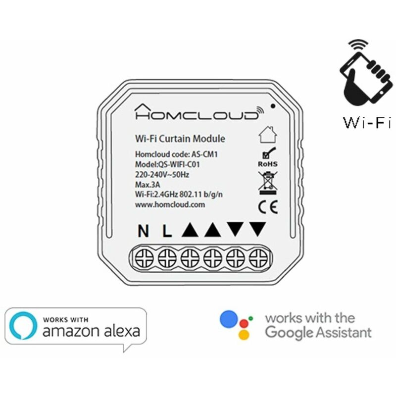 foto del prodotto modulo tapparelle intelligente wifi da incasso as cm1 
