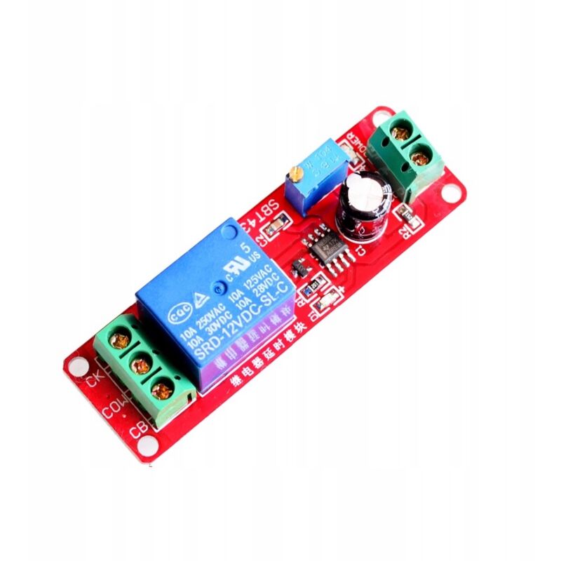 foto del prodotto modulo temporizzatore ne555 rele ritardatore 12v 10a