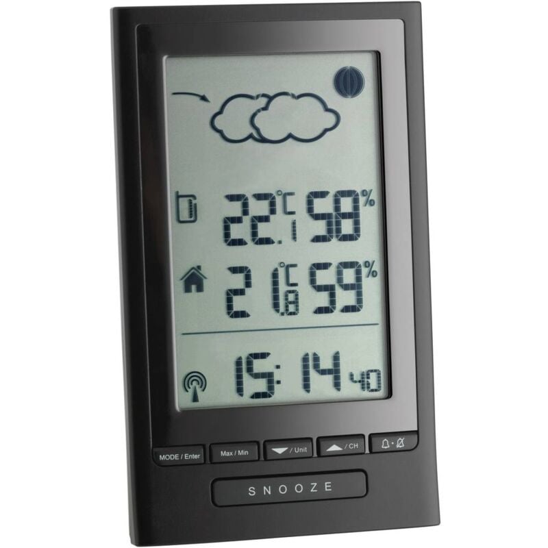foto del prodotto modus plus 351122 stazione meteo digitale senza fili previsione per 12 24 ore numero di sensori max. 3 tfa dostmann