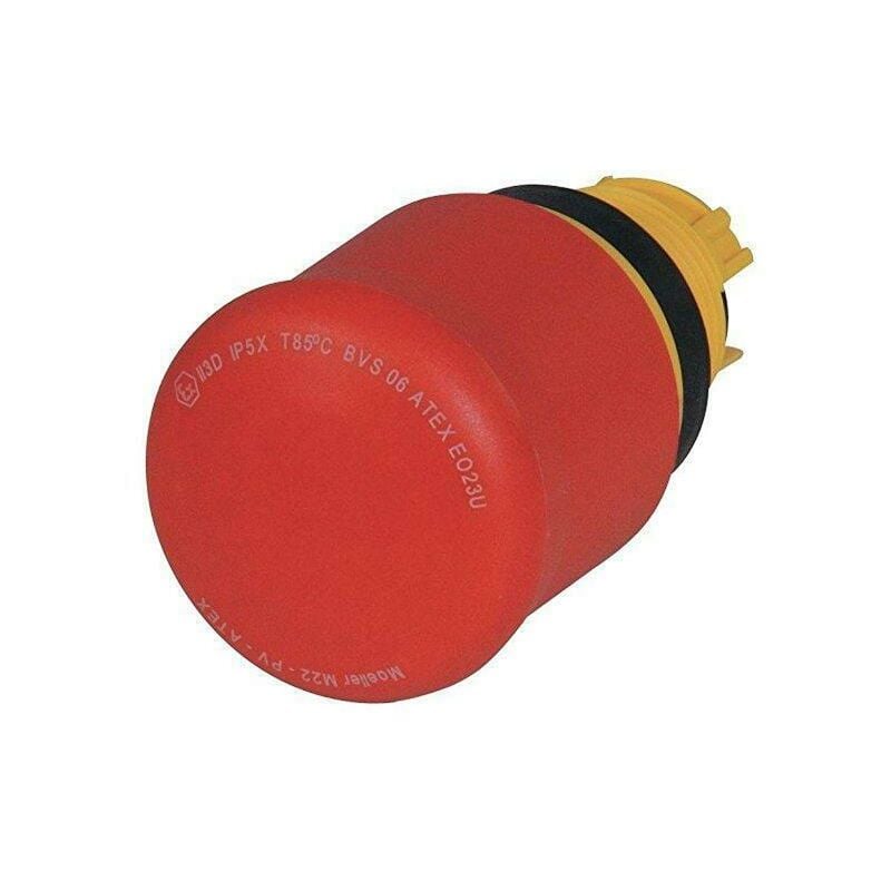 foto del prodotto moeller eaton m22 pv pulsante di emergenza a trazione opaco frontale per pulsante a fungo 216876