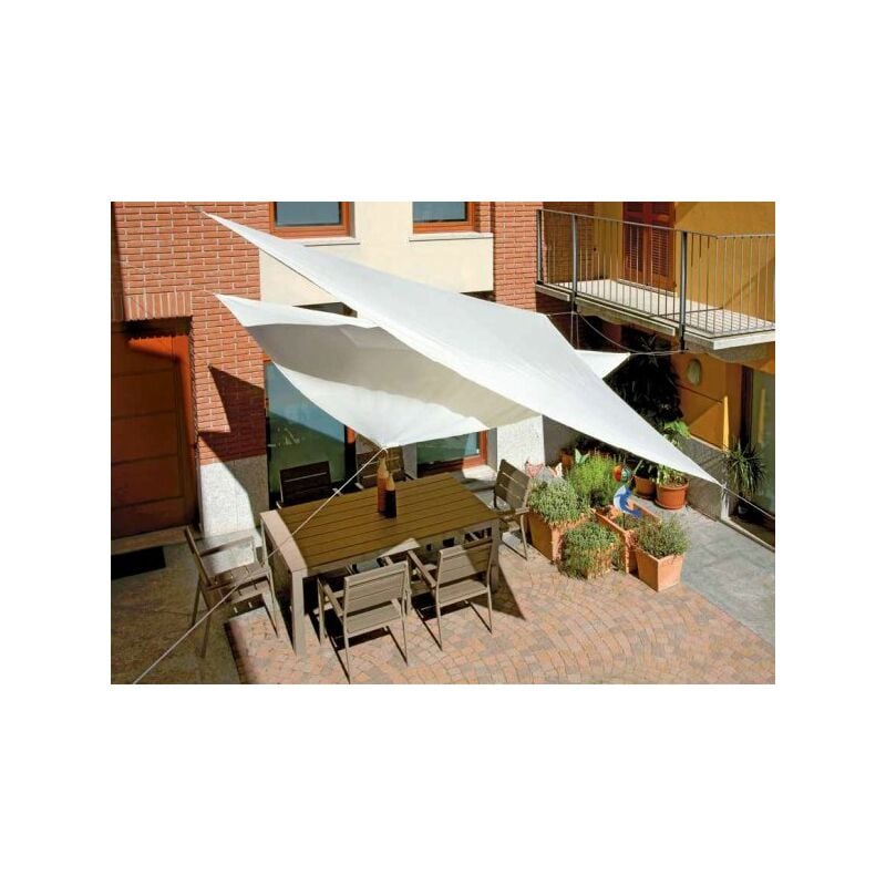 foto del prodotto moia spa vela a triangolo in poliestere resinato 180gr ecru 5x5x5 mt