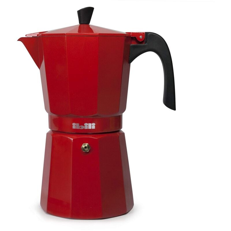 foto del prodotto moka express bahia rossa, 3 tazze, 150 ml, alluminio ibili