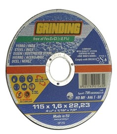 foto del prodotto mola abras. grinding taglio inox hd mf 115x1,0x22,23 confezione da pezzi 10