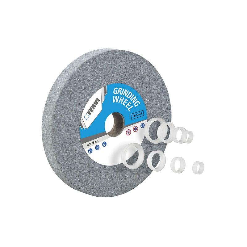foto del prodotto mola abrasiva 150 mm per acciaio grana 36 fervi mg01/36