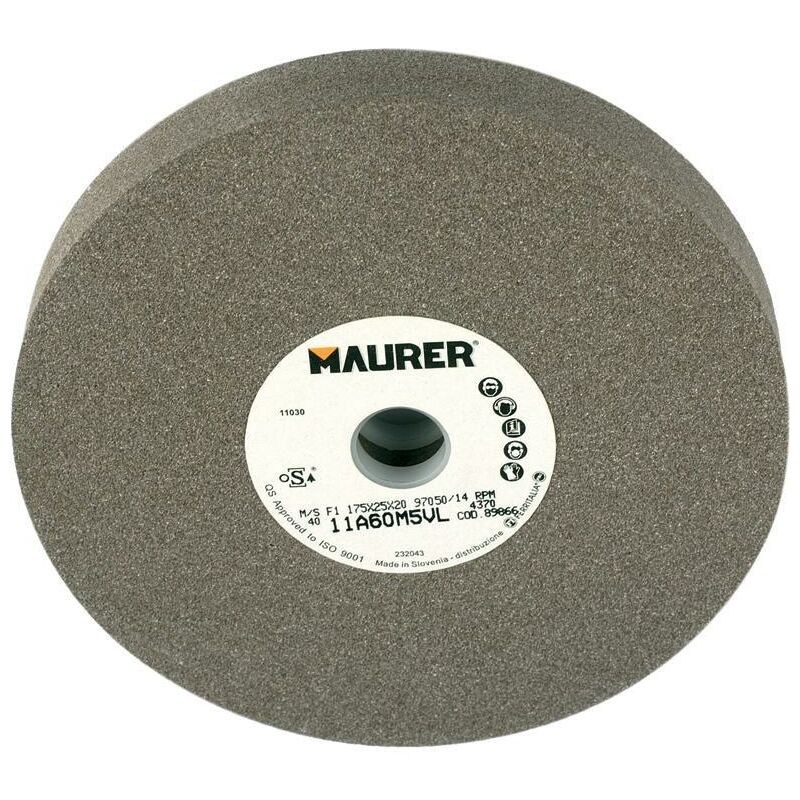 foto del prodotto mola abrasiva corindone maurer 100x20x13 gr 60