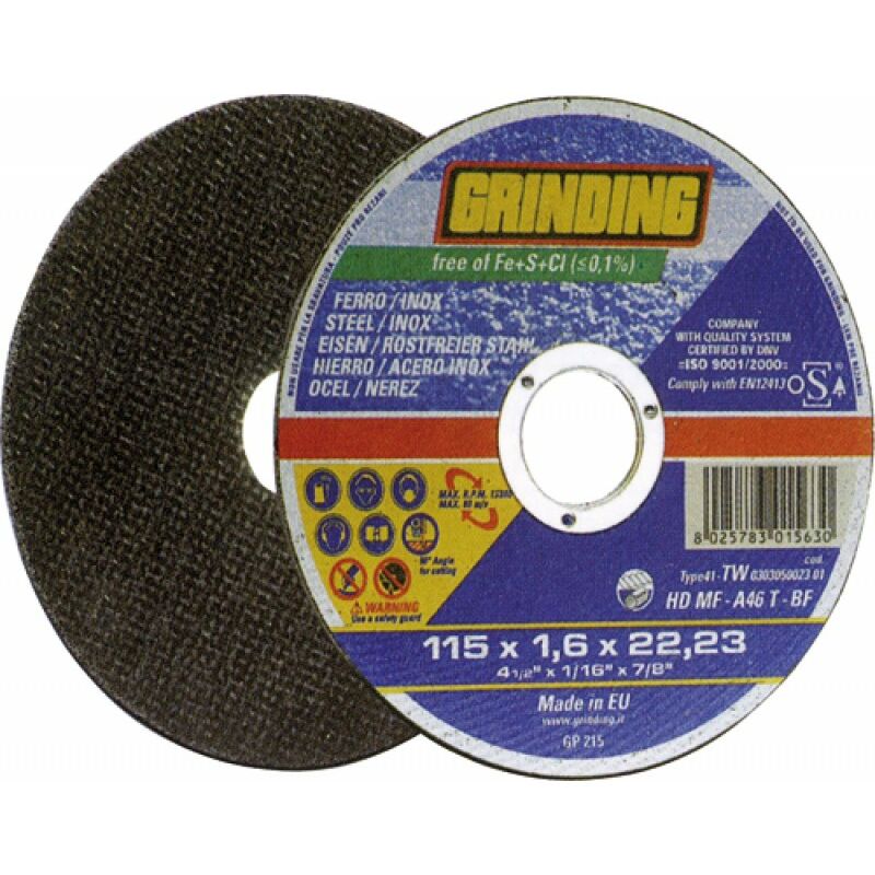 foto del prodotto mola abrasiva per inox ferro 115 x 1 grinding 50 pz