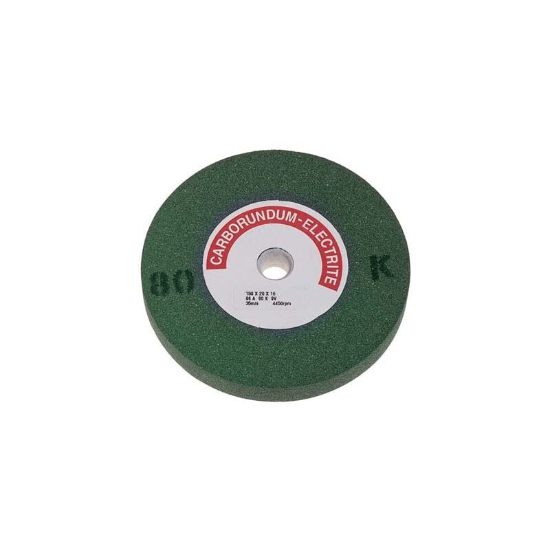 foto del prodotto mola abrasiva x sgrosso sintetica pg grana 80 mm 150x20 f.mm 16 verde