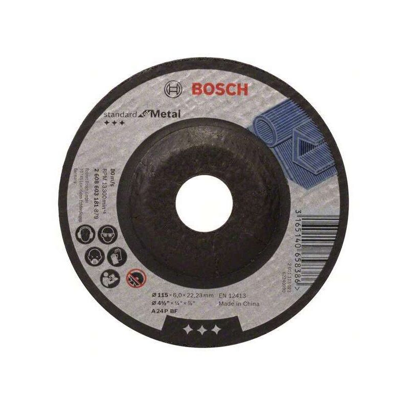 foto del prodotto mola da sbavo a centro depresso standard for metal a 24 p bf bosch