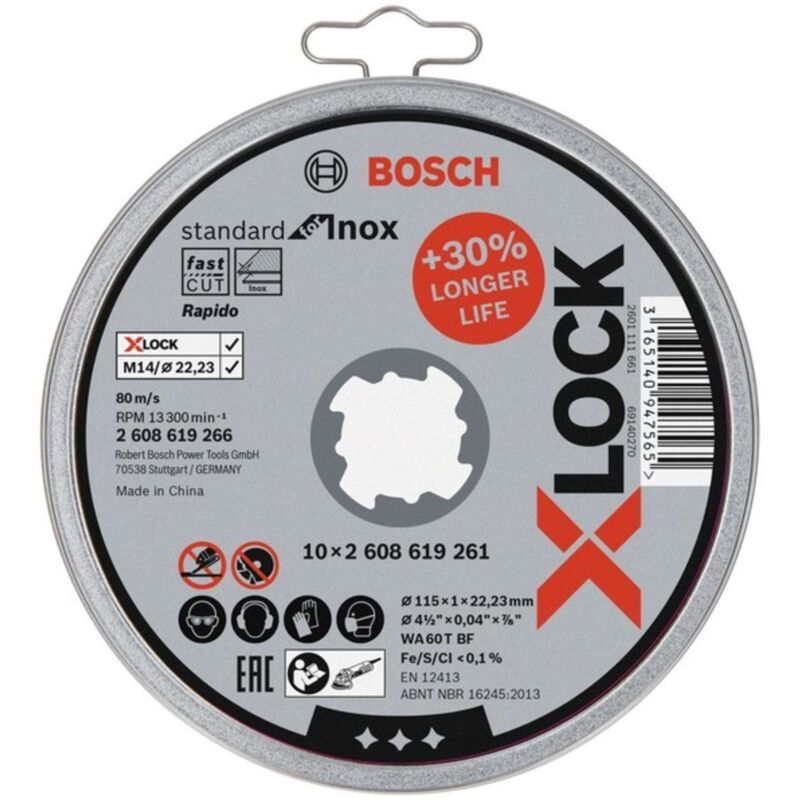 foto del prodotto mola da taglio bosch x-lock cf10pz.115x1