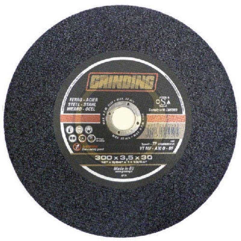 foto del prodotto mola disco abrasiva troncatrice 300x35x30 grinding vt mf