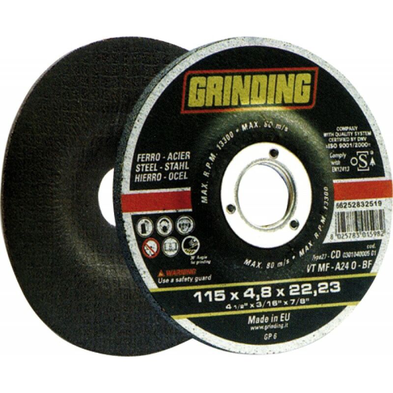 foto del prodotto mola levigatura ferro vt mf grinding 115x4,8mm
