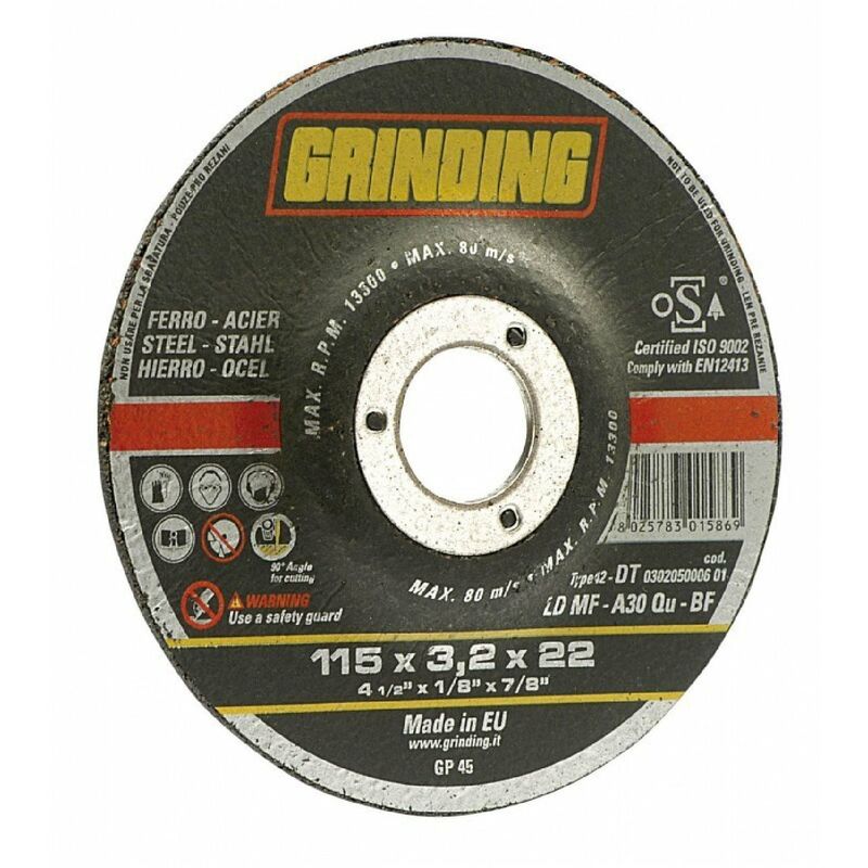 foto del prodotto mola taglio ferro ld mf grinding 115x3,2mm