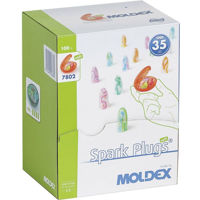 foto del prodotto moldex 780201 spark plugs tappi per le orecchie 35 db usa e getta en 352 2 200 paio a