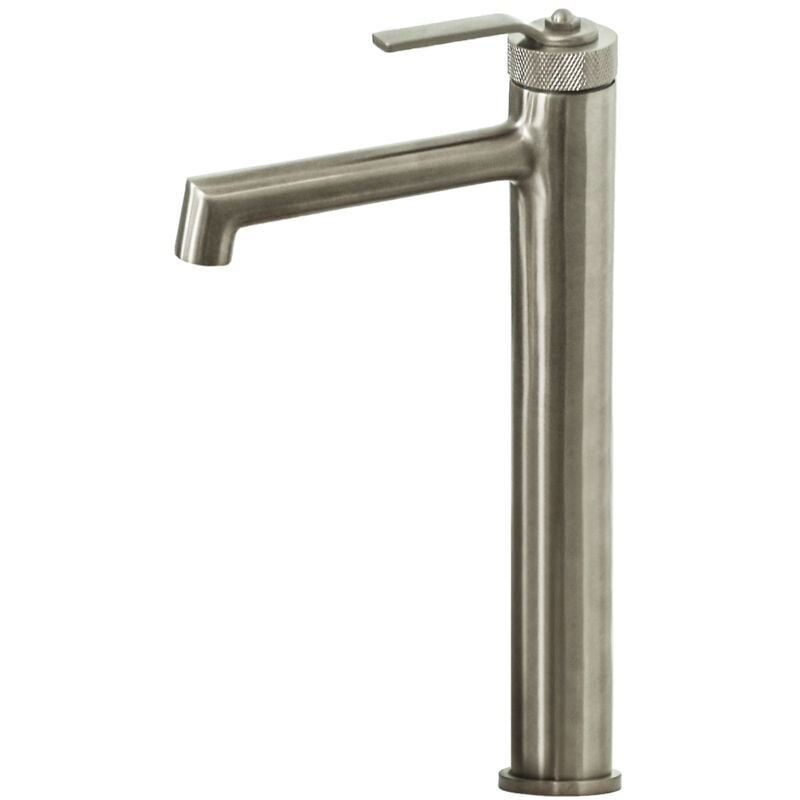 foto del prodotto molette miscelatore per lavabo alto in acciaio inox spazzolato essebagno