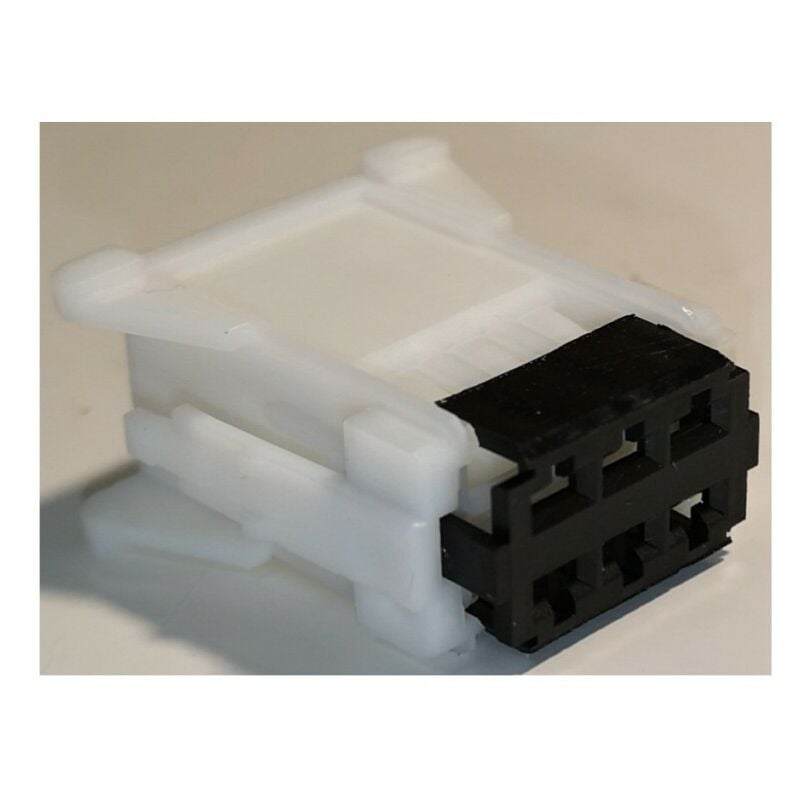 foto del prodotto molex 981721001 connettore automobilistico femmina a 6 vie 2 file bianco nero