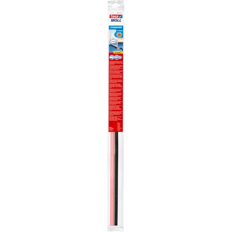 foto del prodotto moll standard paraspifferi a spazzola guarnizione adesiva per porte adatta per isolare stanze con pavimenti lisci colore transparente 100 cm