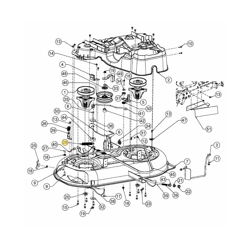foto del prodotto molla 750 x 4.77 originale mtd trattorino tagliaerba lt1 ns92 732 04629