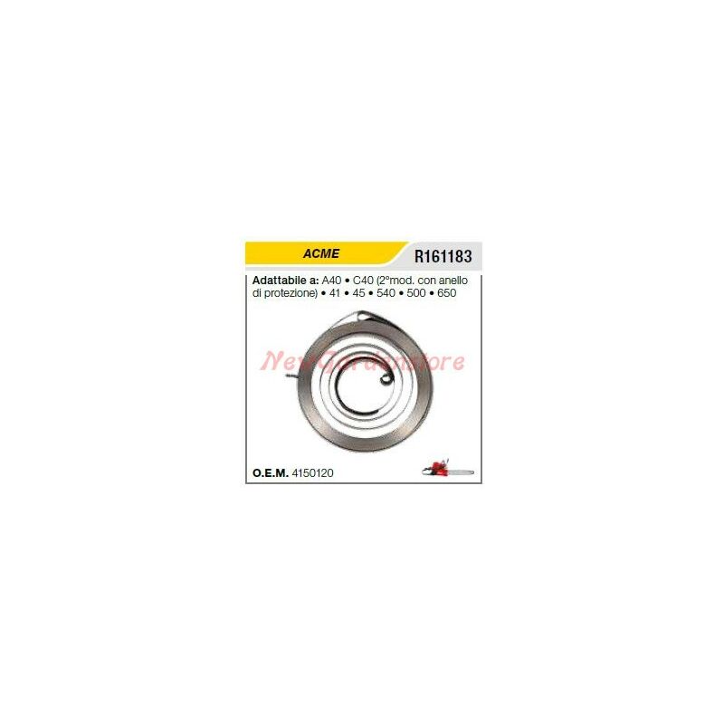 foto del prodotto molla avviamento acme per motozappa a40 c40 41 45 540 500 650 r161183