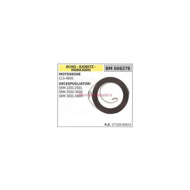 foto del prodotto molla avviamento echo motosega cls 4600 006278