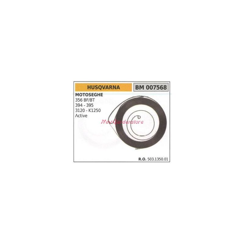 foto del prodotto molla avviamento husqvarna motosega 356 bf/bt 394 395 3120 k1250 active 007568