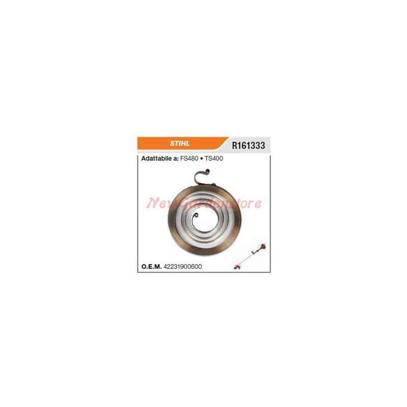 foto del prodotto molla avviamento stihl decespugliatore fs480 troncatore ts400 r161333