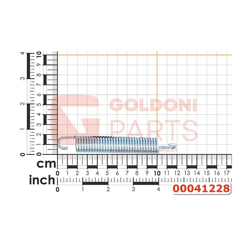 foto del prodotto molla d.19 l 130 f 3 originale goldoni 00041228