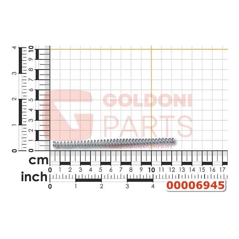 foto del prodotto molla elica conica originale goldoni 00006945