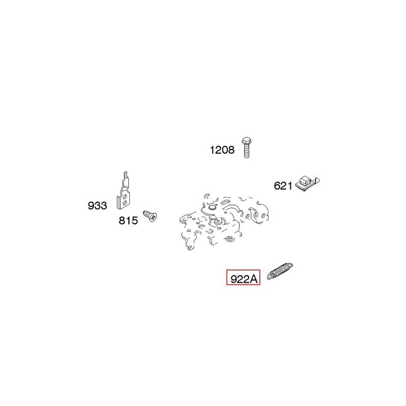 foto del prodotto molla freno originale motore rasaerba tagliaerba briggs stratton 691809