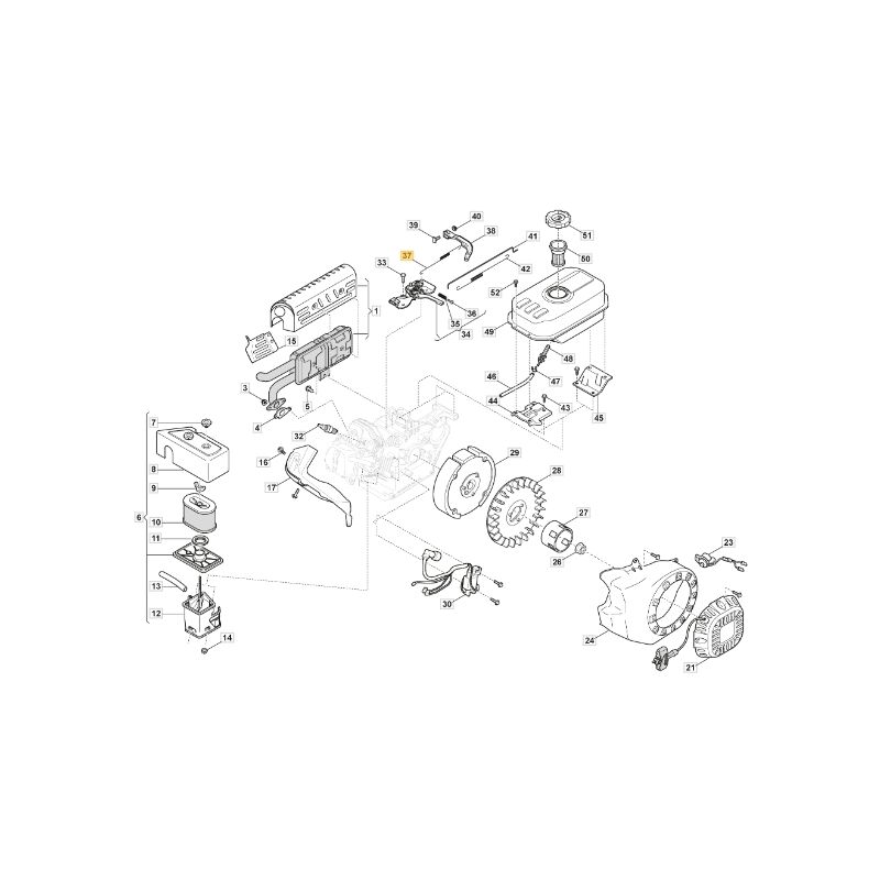 foto del prodotto molla motore modelli lc170f originale stiga 118551179 0