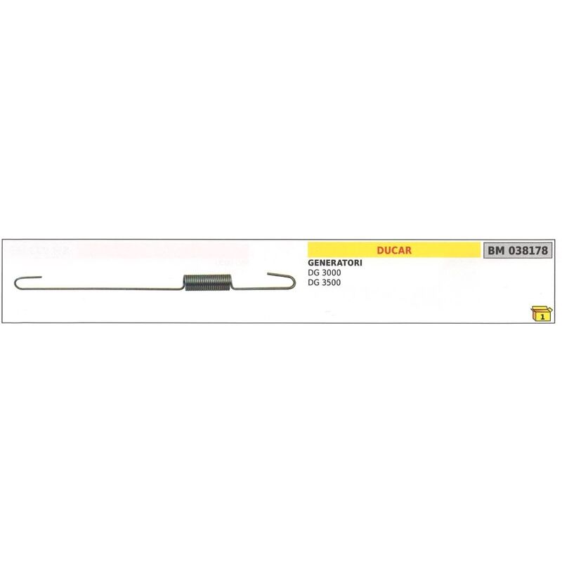 foto del prodotto molla regolatore giri ducar per generatore di corrente dg 3000 3500 038178
