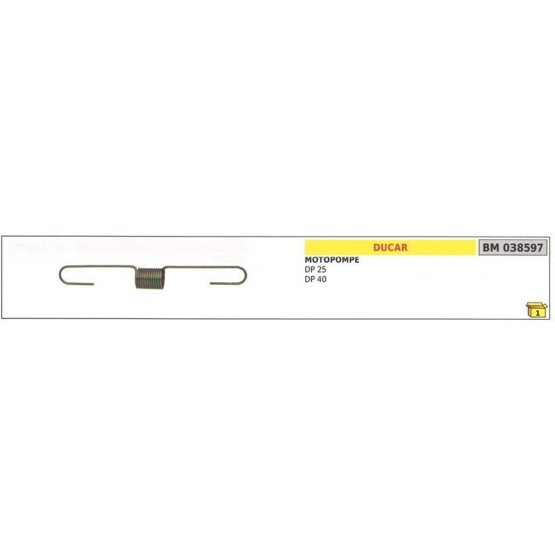 foto del prodotto molla regolatore giri ducar per motopompa dp 25 40 038597
