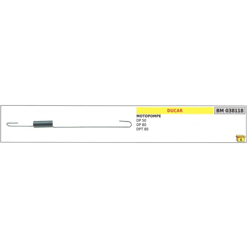 foto del prodotto molla regolatore giri ducar per motopompa dp 50 80 dpt 80 038118