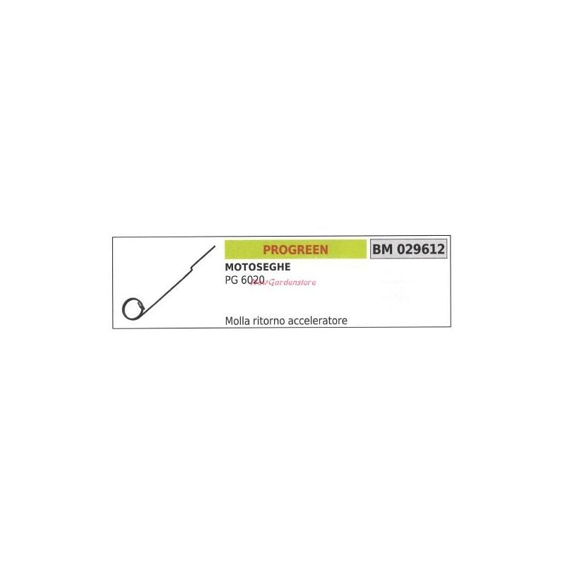 foto del prodotto molla ritorno acceleratore progreen motosega pg 6020 029612