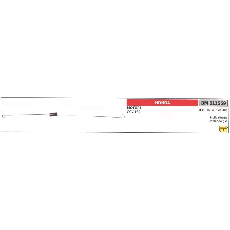 foto del prodotto molla ritorno comando gas honda per motore gcv 160 011559 16562 zm0 000