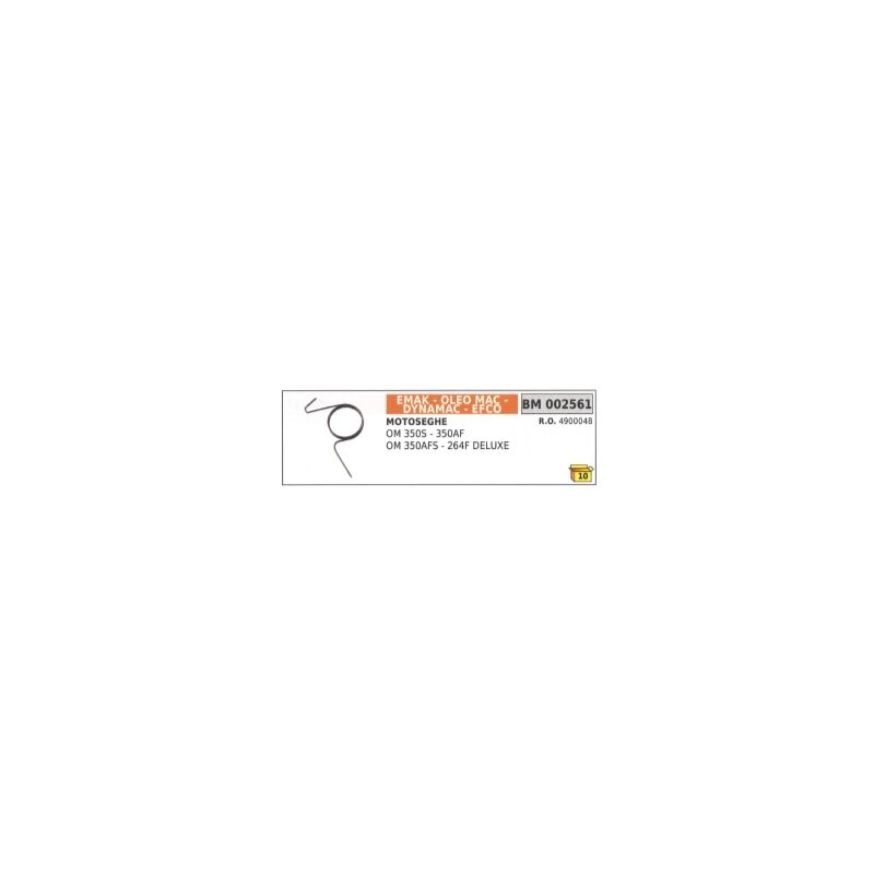 foto del prodotto molla saltarello avviamento compatibile emak motosega om 350s 350af 4900048