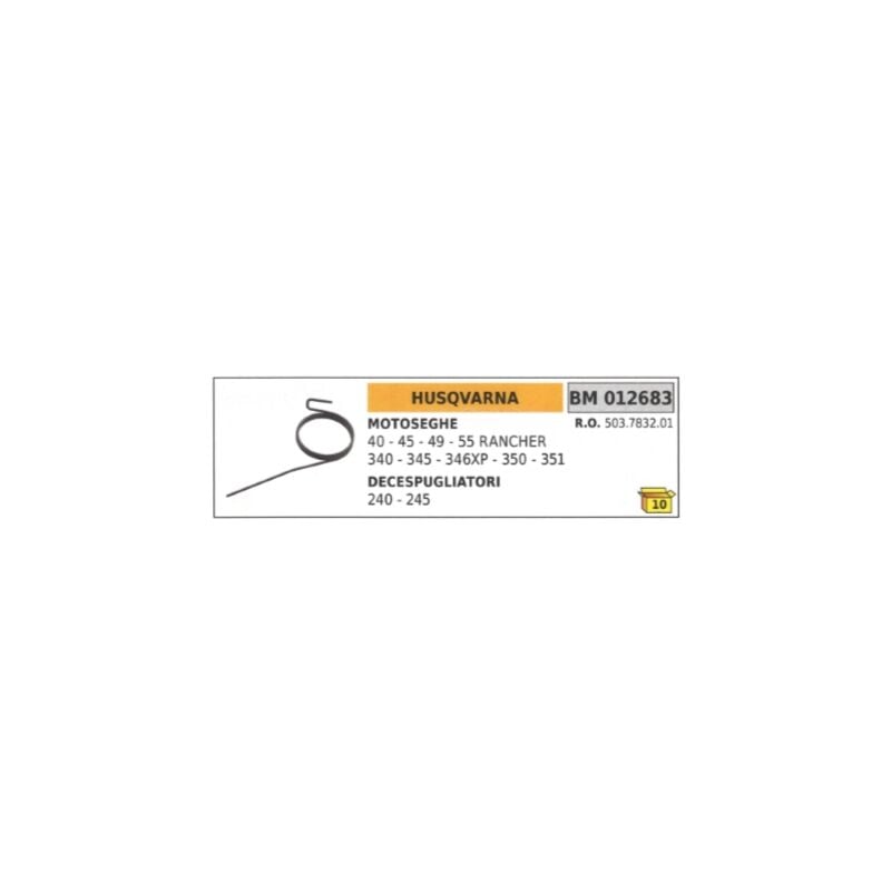 foto del prodotto molla saltarello avviamento husqvarna motosega 40 45 decespugliatore 240 245
