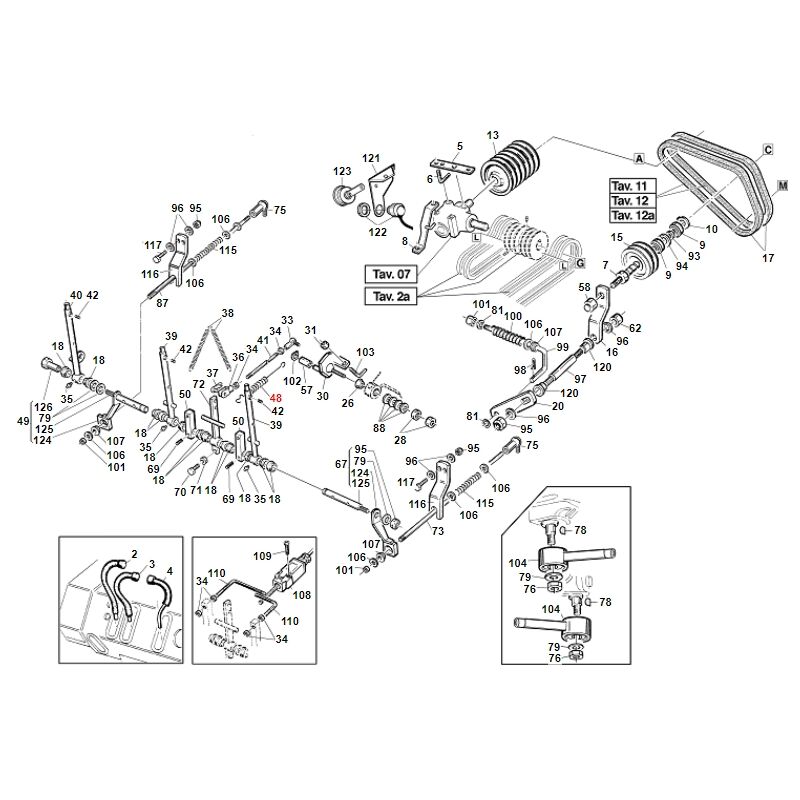 foto del prodotto molla trazione frizione turbograss originale gianni ferrari 00.47.00.0010