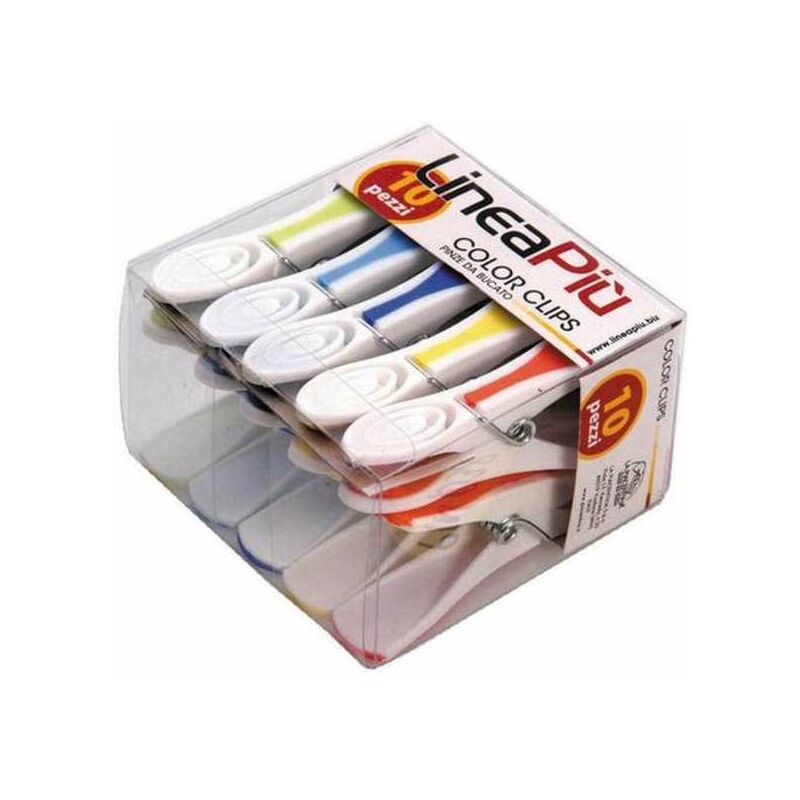 foto del prodotto mollette biancheria colorclips pz 10 lineapiu 