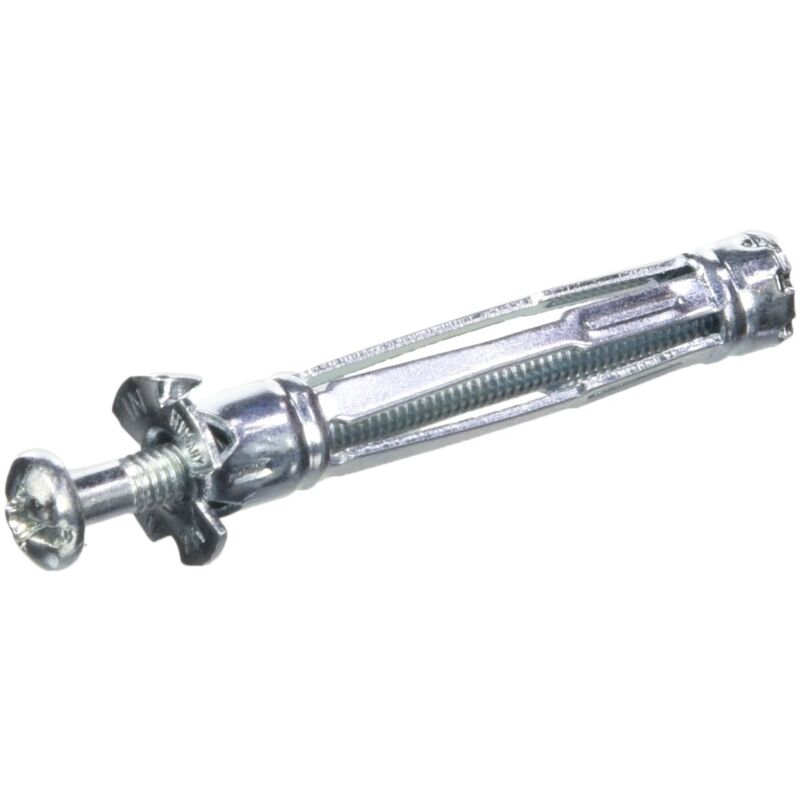 foto del prodotto molly m14250pb xj tasselli metallici, 50 pezzi, 4 x 46 mm, con viti, materiale cavo, confezione pro, colore grigio, set di 100 pezzi