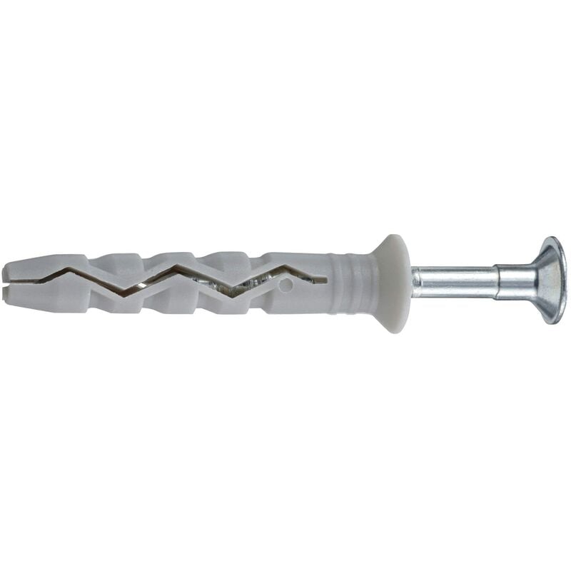 foto del prodotto molly m364100pb xj tasselli da colpire 100 pezzi, 6 x 40 mm, grigio, set da 100 pezzi