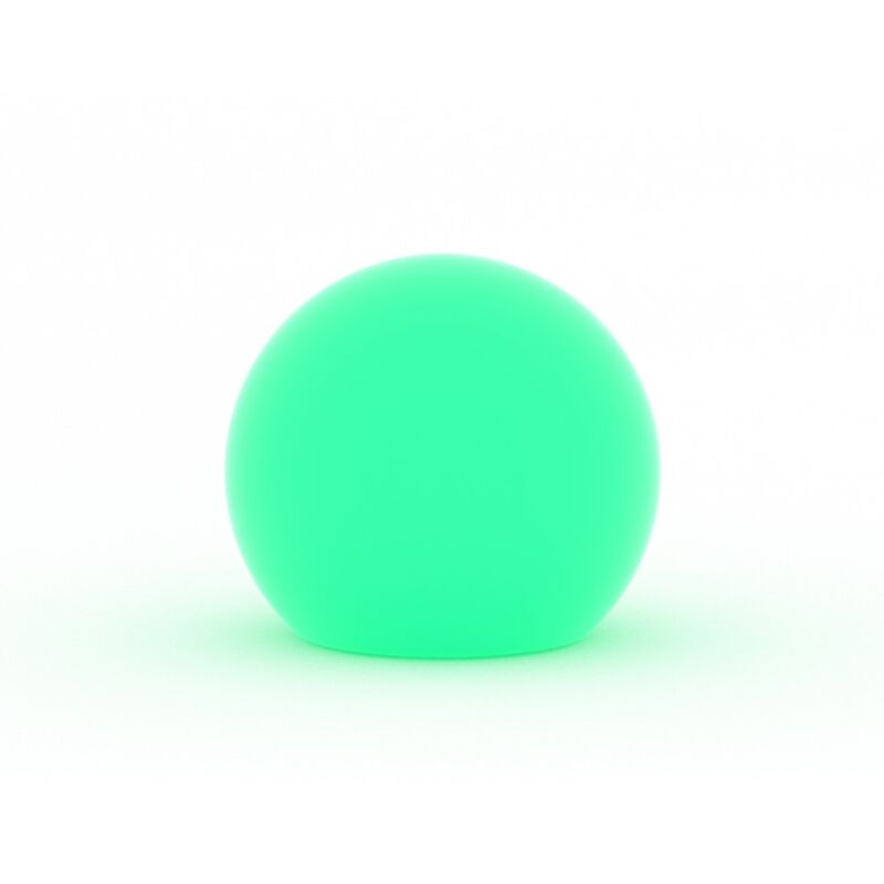 foto del prodotto monacis lampada a palla da giardino 40 cm in resina bianca per
