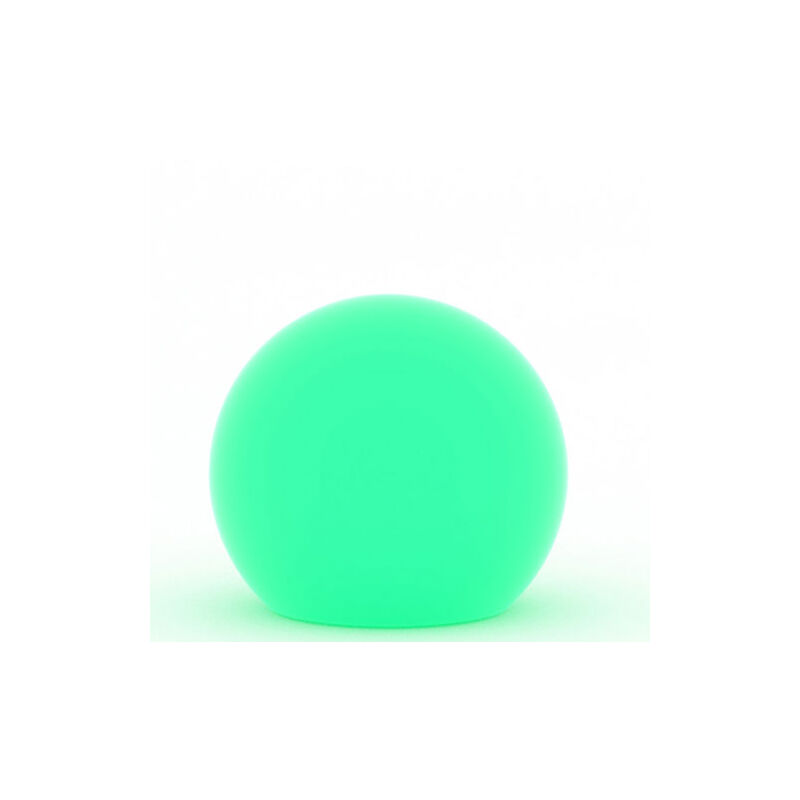 foto del prodotto monacis lampada a palla da giardino 50 cm in resina bianca per