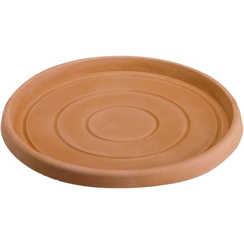 foto del prodotto monacis sottovaso per vaso tondo in resina decorazione per fiori e piante made in italy 33 per vaso 50 cm bronzo