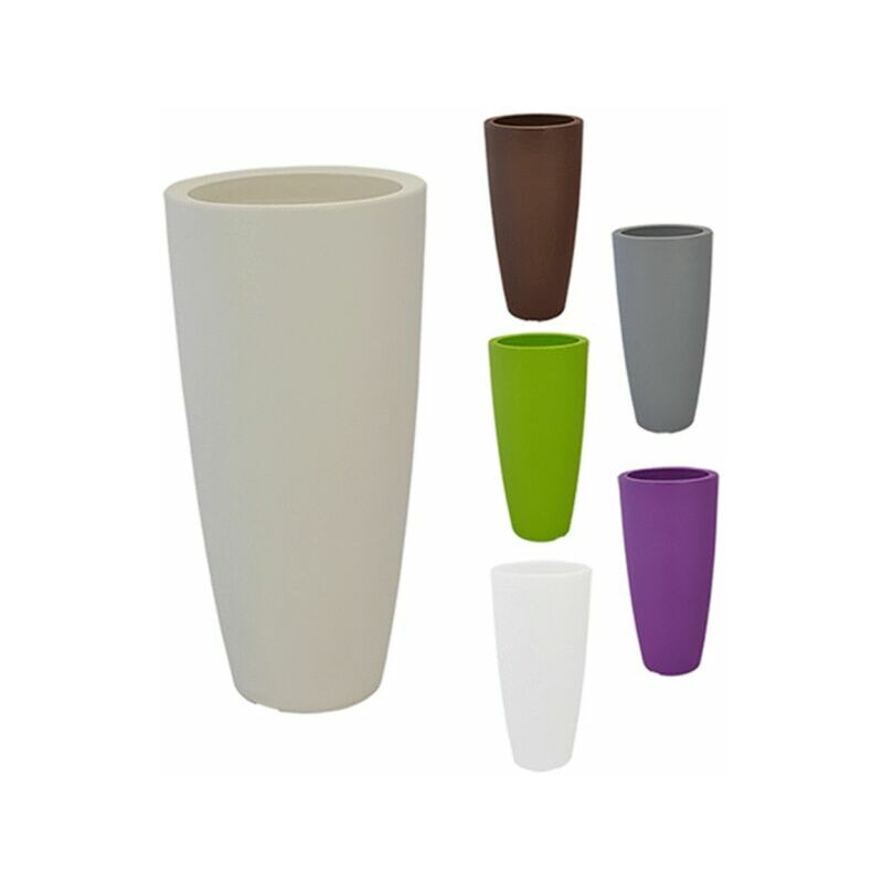 foto del prodotto monacis vaso alto in resina stilo round top h 90 cm. vari colori
