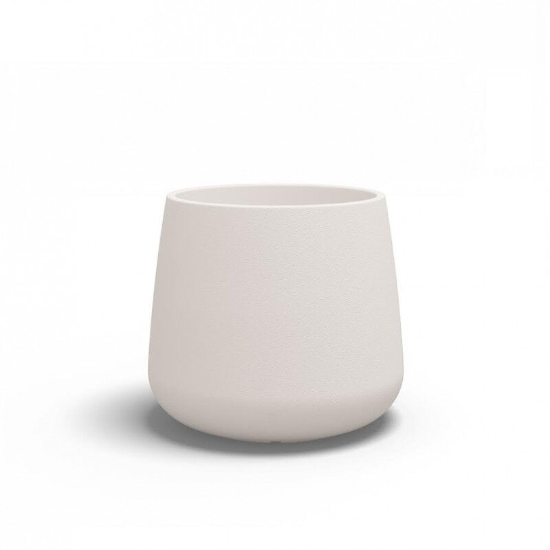 foto del prodotto monacis vaso in polimero goccia bianco diam. 53 h 55 cm.