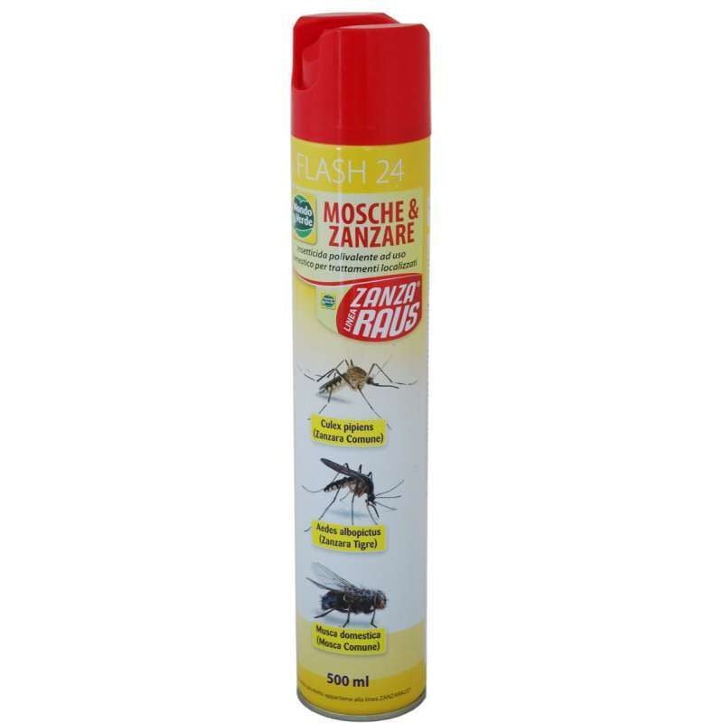 foto del prodotto mondo verde insetticida spray mosche e zanzare 500 ml kos21